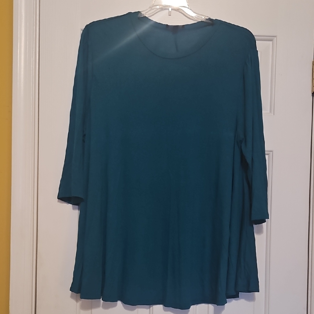 Lane Bryant Teal Long Sleeve Top